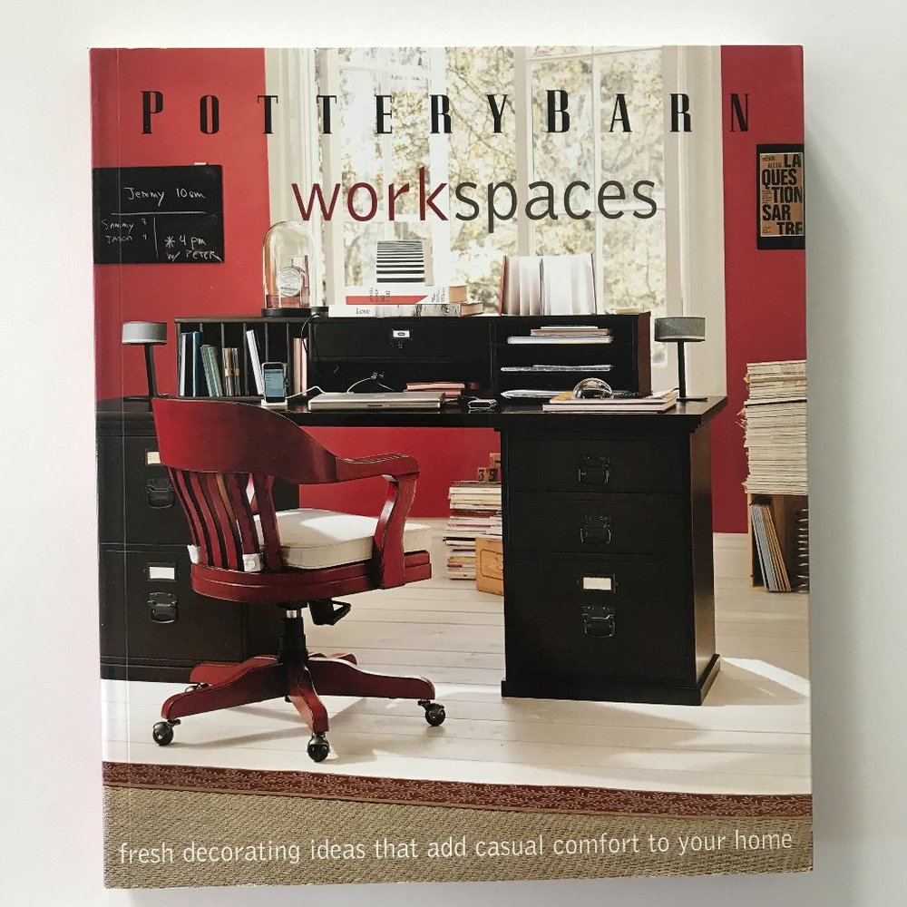 Pottery Barn Workspaces Coffee Table Book - Red, Black, White